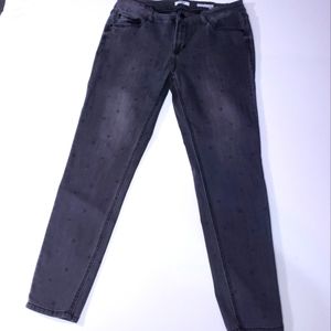Kensie Midrise Ankle Black Denim Jeans